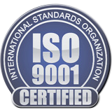 ISO 9001 Certified Stamp for Anchor Harvey's Quality Management System
